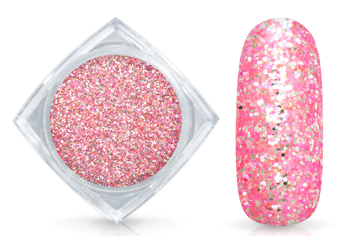 Jolifin Glitterpuder pink-coral