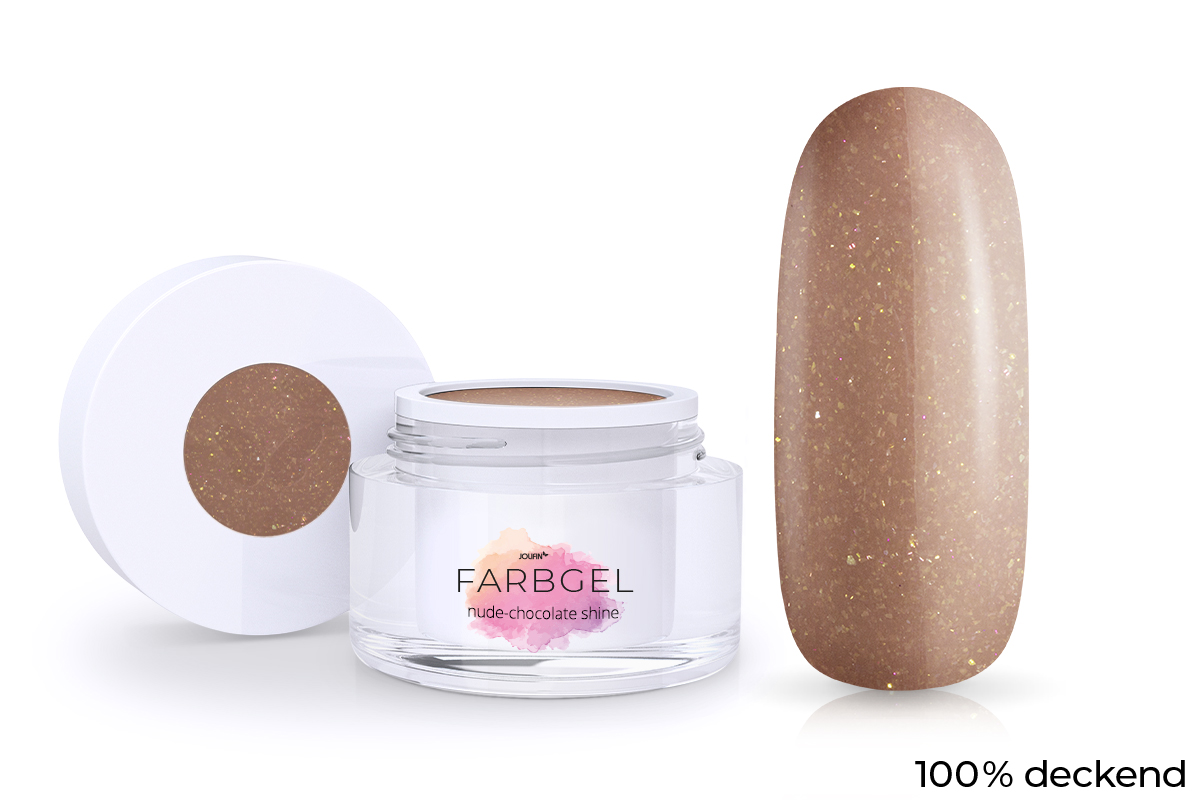 Jolifin Farbgel nude-chocolate shine 5ml