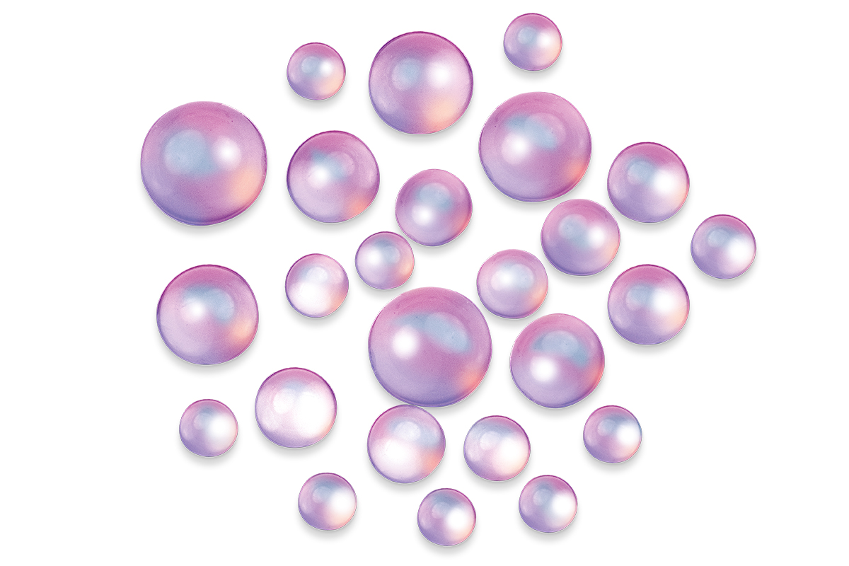 Jolifin Halbperlen - Bubbles purple