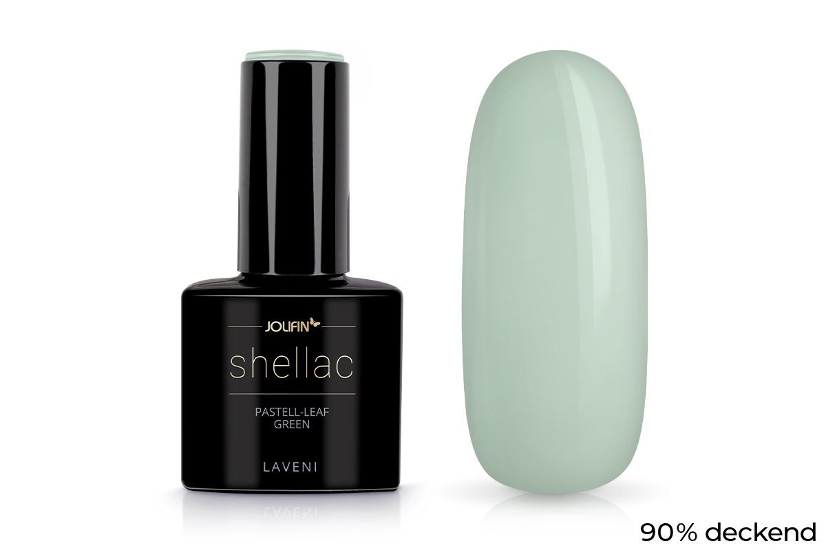 Jolifin LAVENI Shellac - pastell-leaf green 10ml