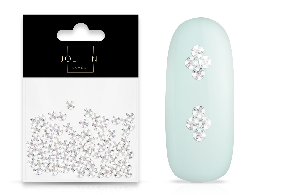 Jolifin LAVENI Strasssteine 500 Stk - clear 2,7mm