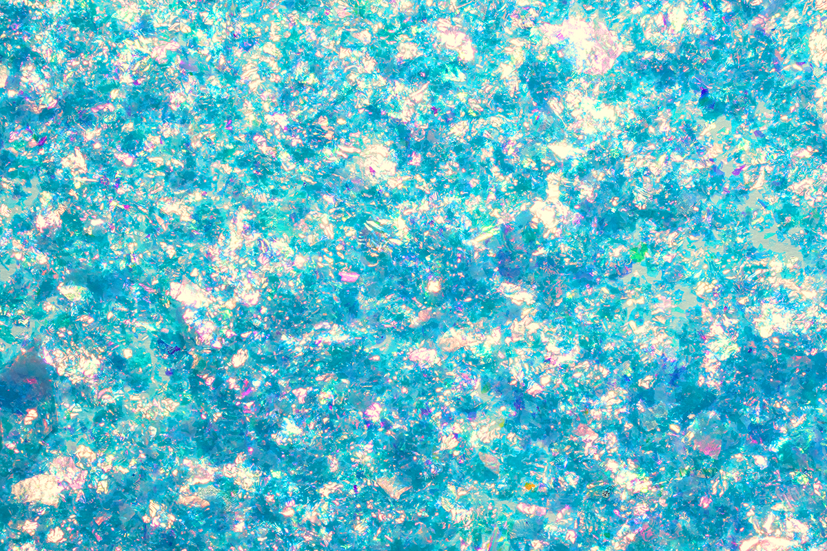 Jolifin Soft Opal Flakes - pastell neon-blue