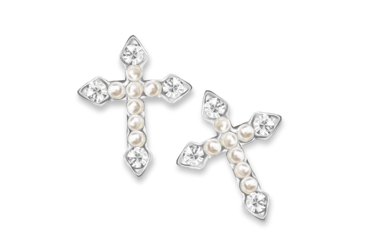 Jolifin Overlay pearl cross