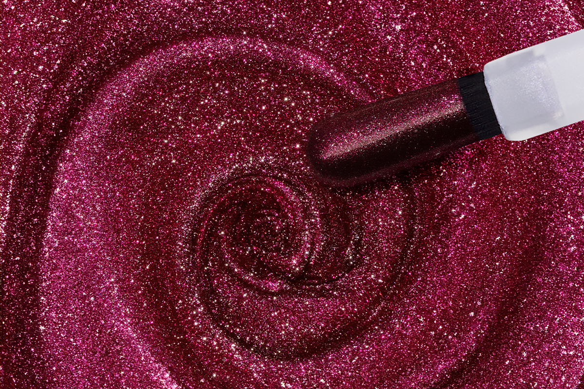 Jolifin LAVENI Shellac - Cat-Eye 9D pink-berry 10ml