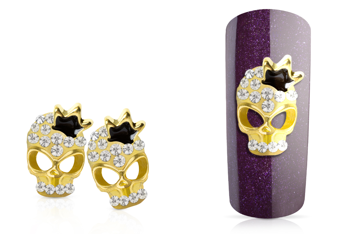 Jolifin LAVENI Overlay - Strass Skull