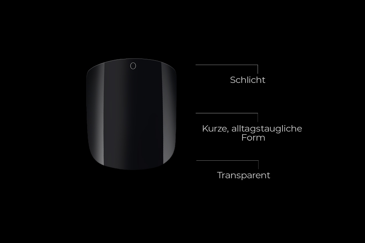 Jolifin 120er Tipbox Press-On Gerade - short