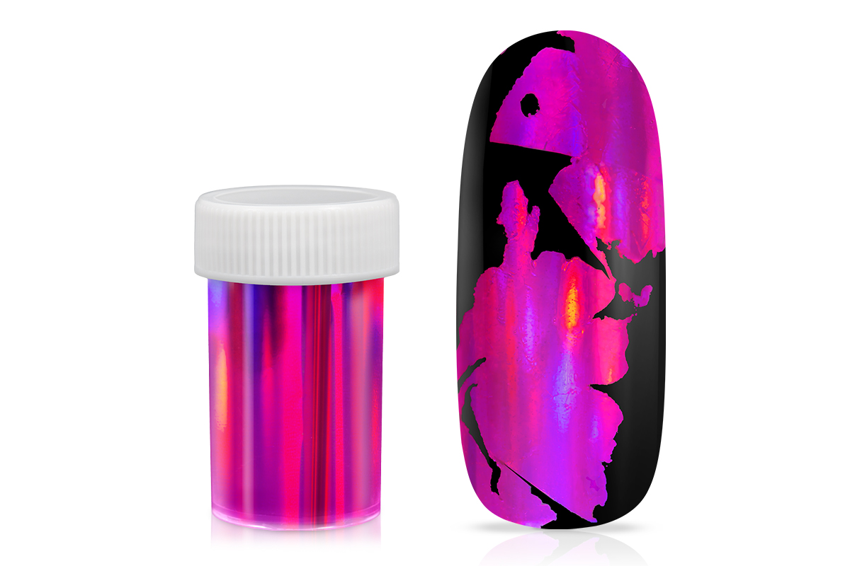 Jolifin Transfer Nagelfolie XL - Chrome unicorn purple