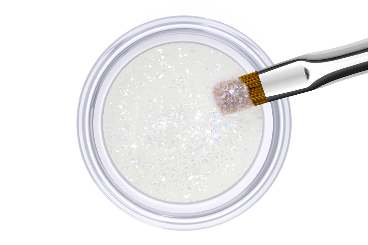 Jolifin Studioline - Aufbau-Gel aurora flakes 5ml