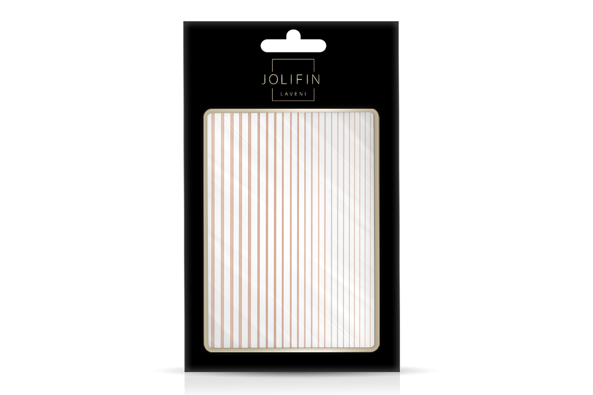 Jolifin LAVENI XL Sticker - Stripes rosé-gold Nr. 1