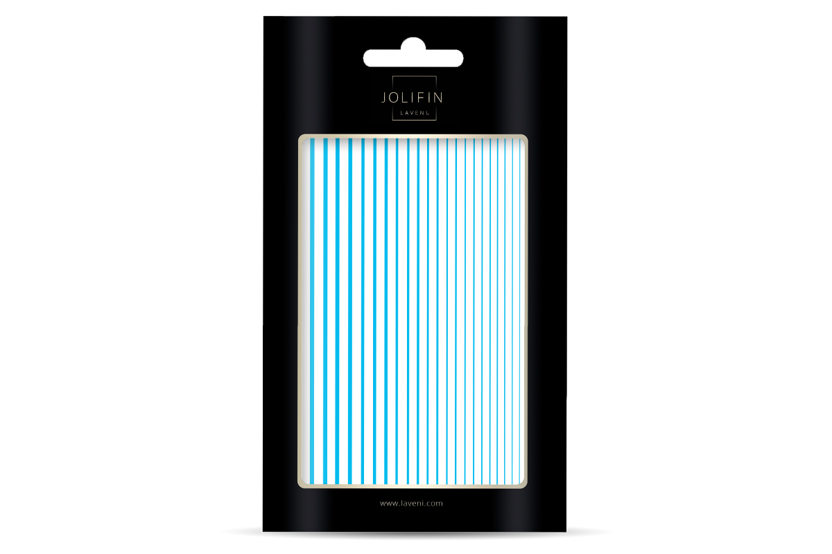 Jolifin LAVENI XL Sticker - Stripes neon-blue