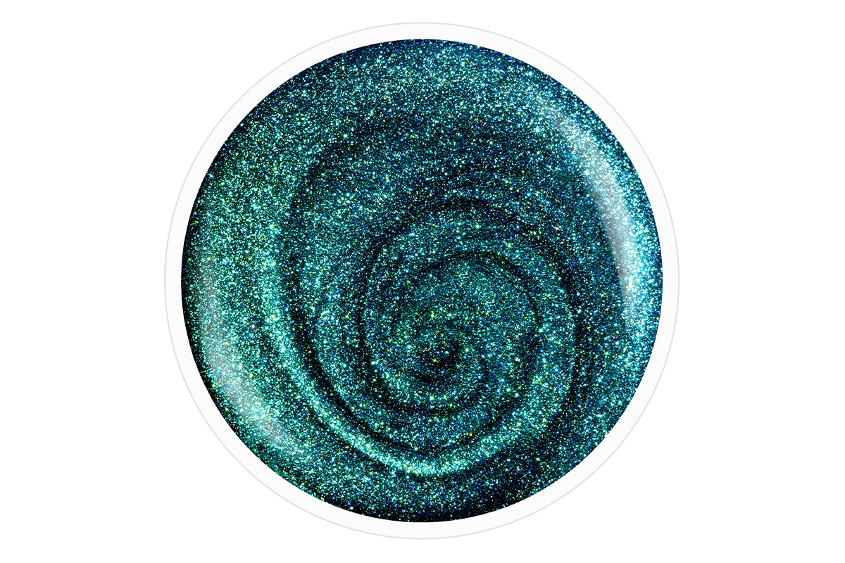 Jolifin LAVENI Shellac - Extreme Cat-Eye galaxy blue 10ml