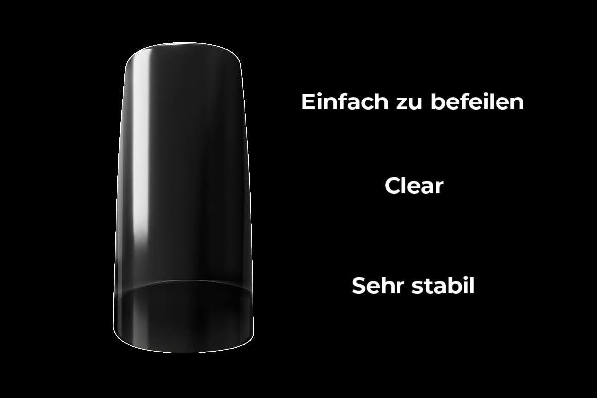 Jolifin 100er Tipbox Pinch schmal - clear