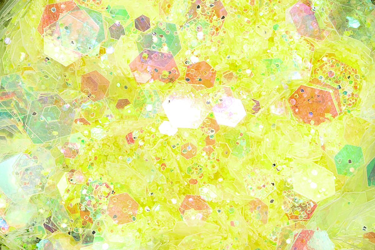 Jolifin LAVENI Pastell Glittermix - yellow