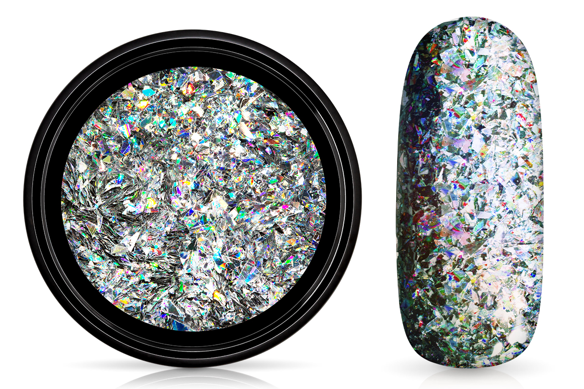 silver hologram