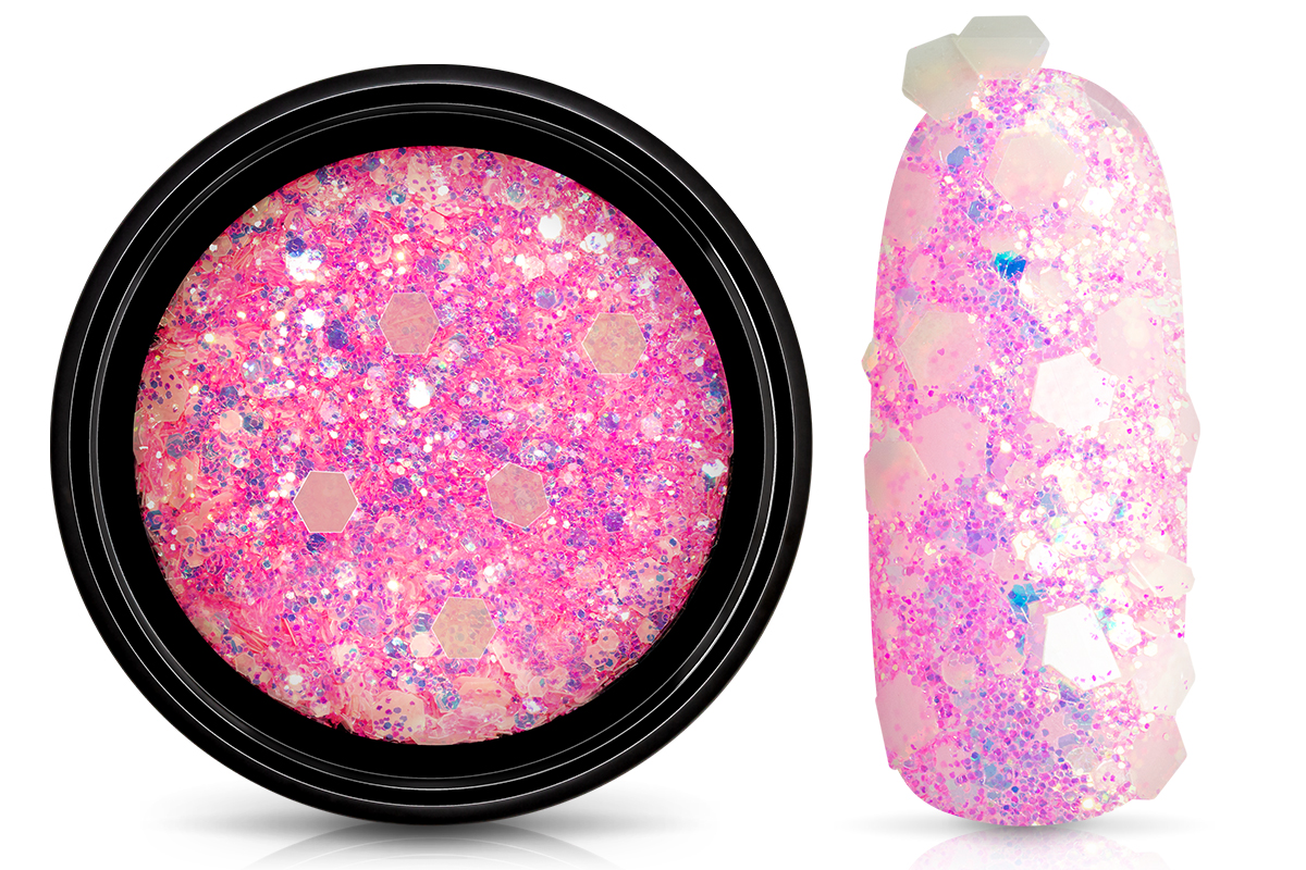 Jolifin LAVENI Nightshine Glittermix - neon-dragonfruit