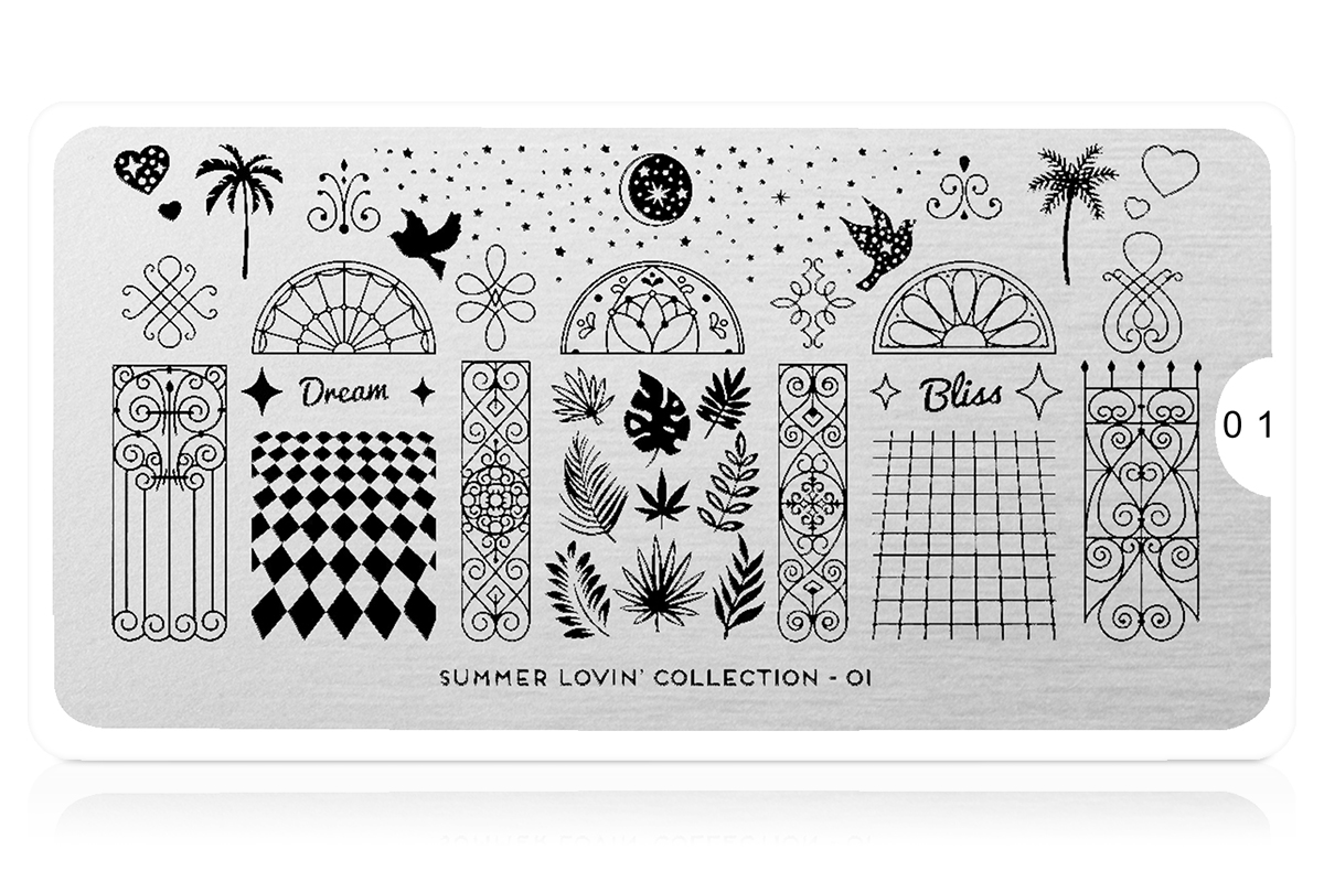 MoYou-London Schablone Summer Lovin' Collection 01
