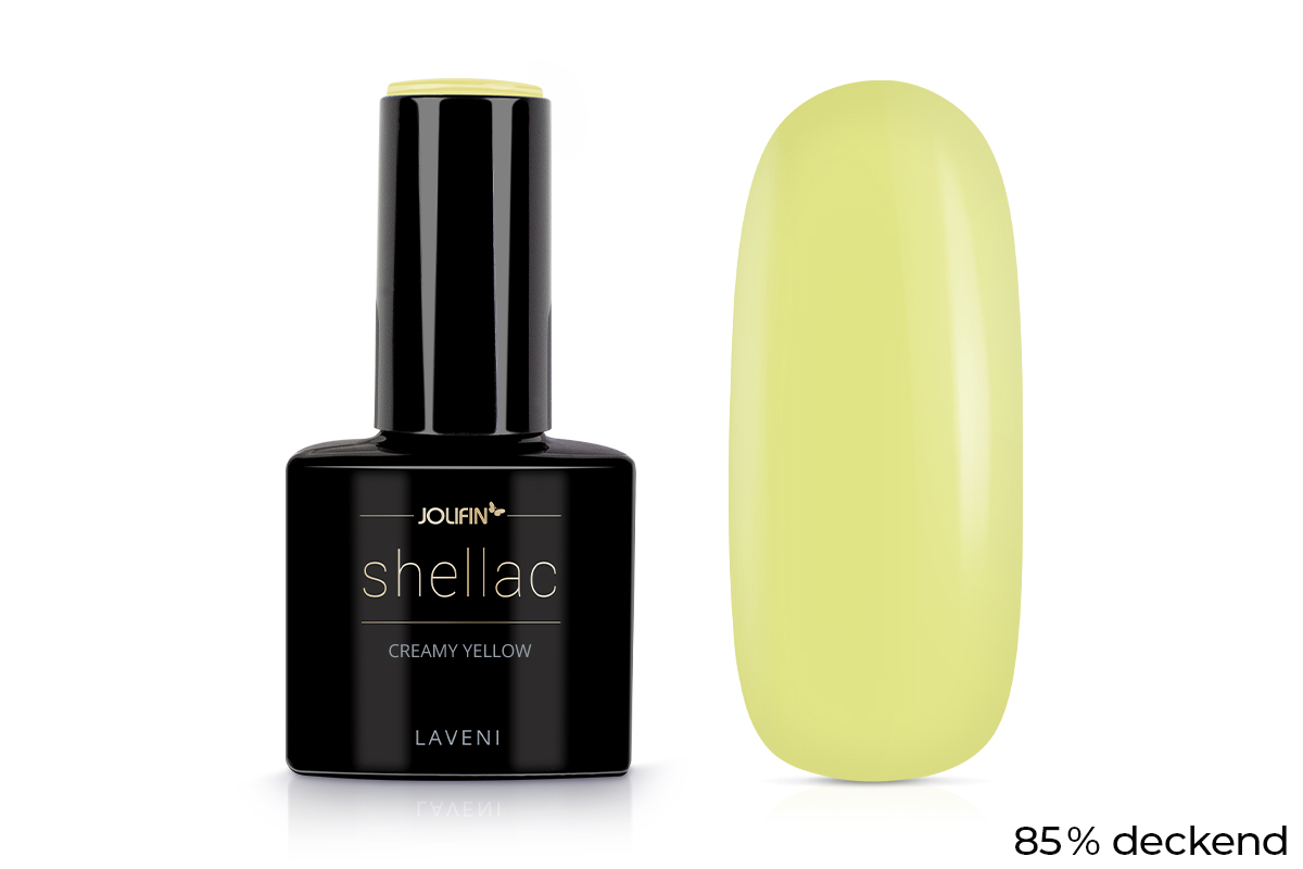 Jolifin LAVENI Shellac - creamy yellow 10ml 