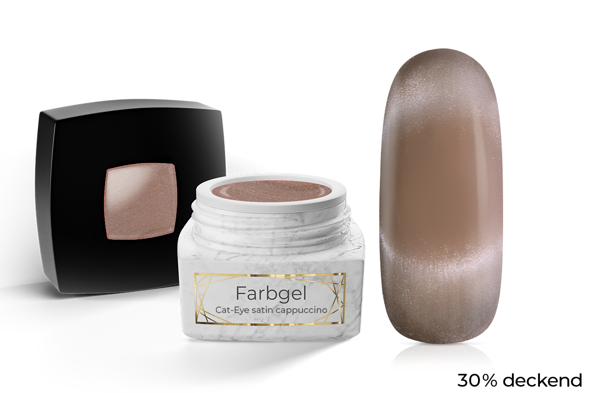 Jolifin LAVENI PRO Farbgel - Cat-Eye satin cappuccino 5ml