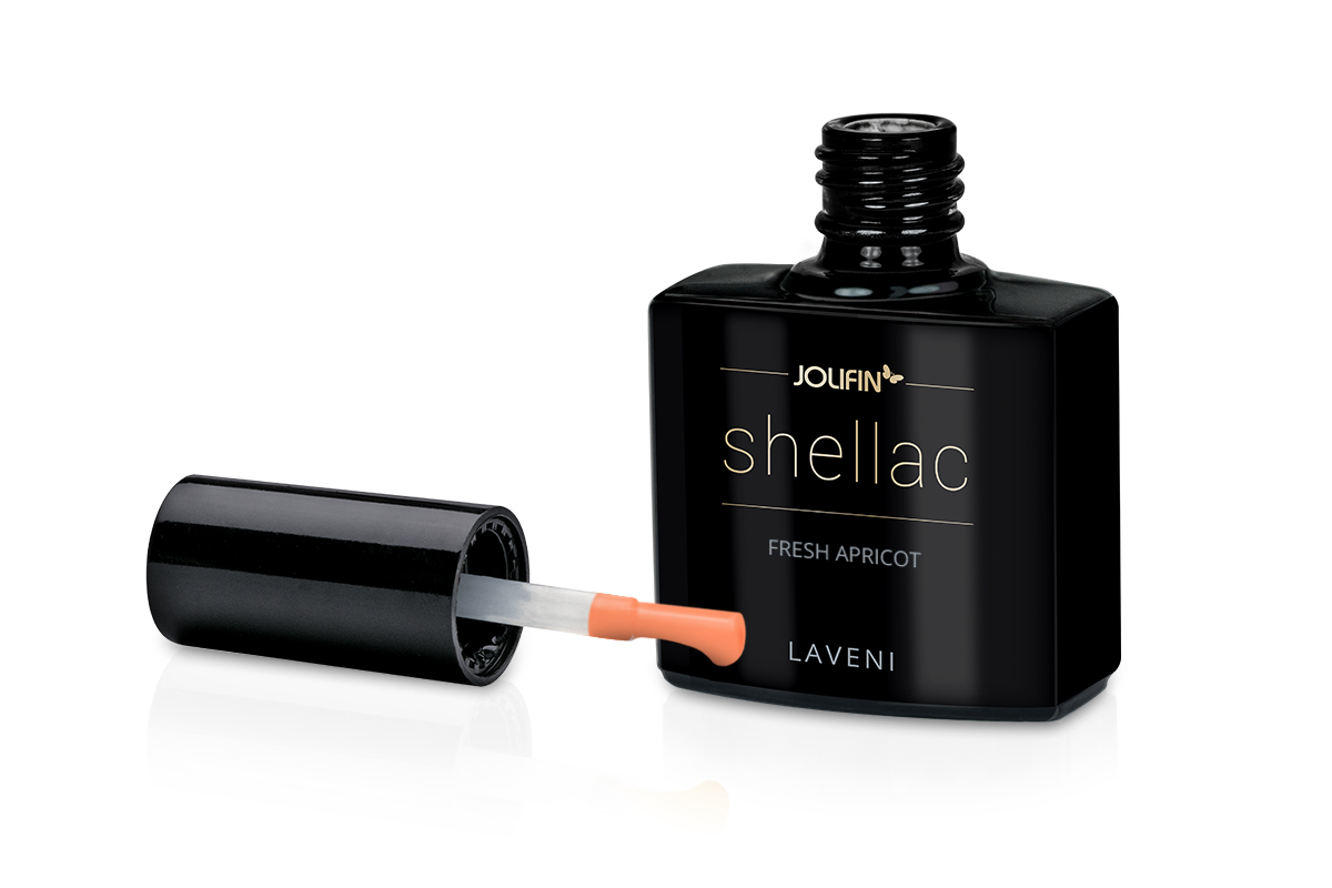 Jolifin LAVENI Shellac - fresh apricot 10ml
