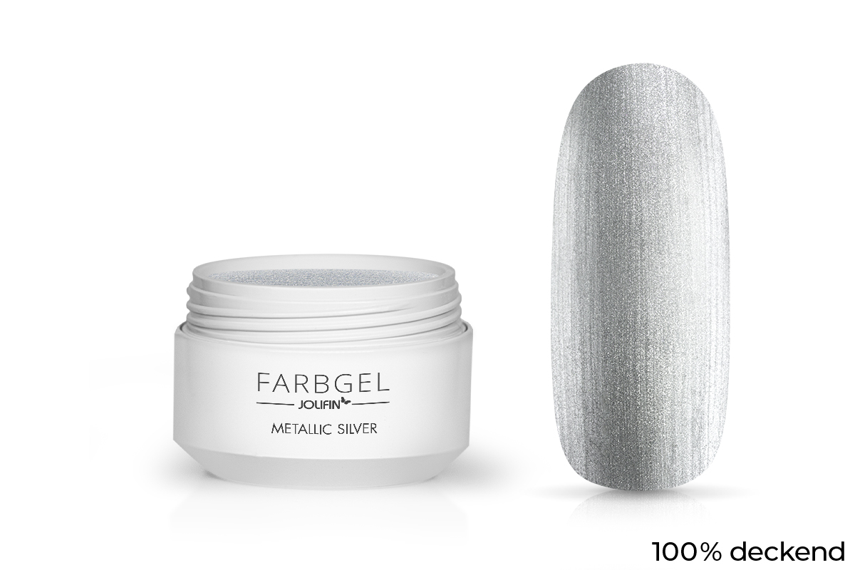 Jolifin Farbgel metallic silver 5ml