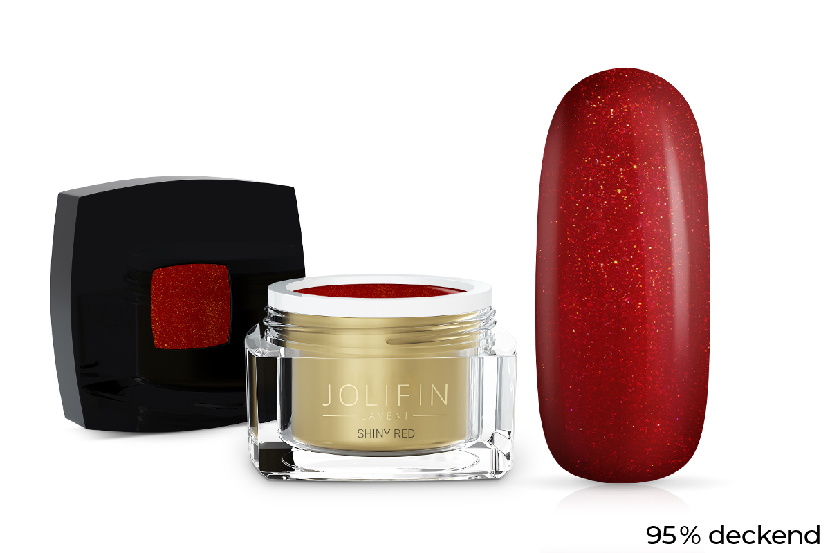 Jolifin LAVENI Farbgel - shiny red 5ml