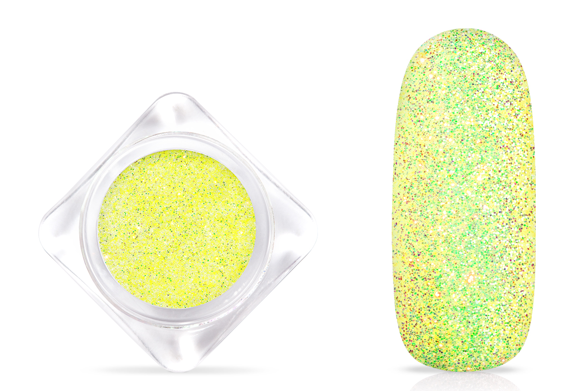 Jolifin Glitterpuder - neon-yellow