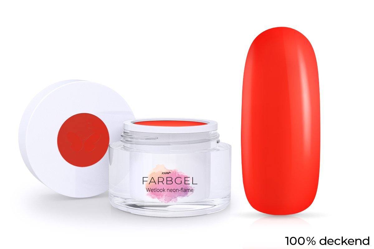 Jolifin Wetlook Farbgel neon-flame 5ml