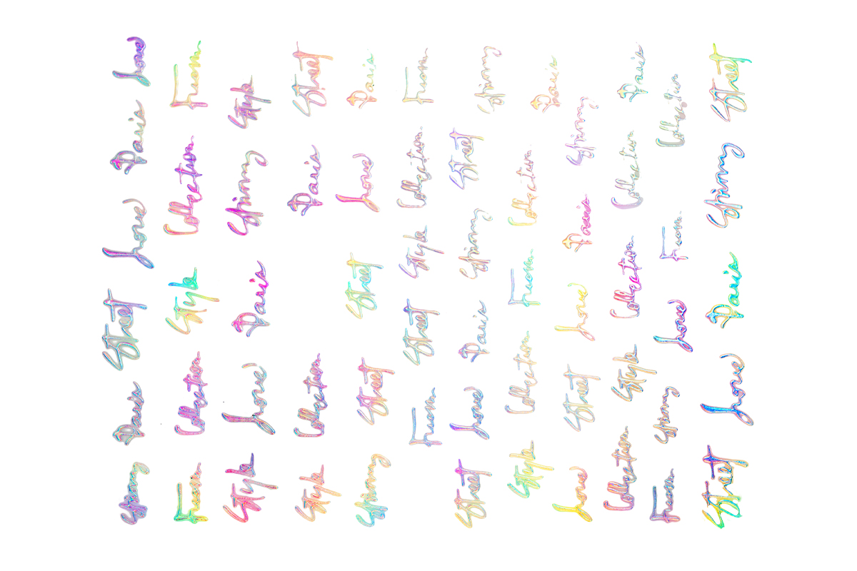 Jolifin LAVENI XL Sticker - Hologram silver No. 4