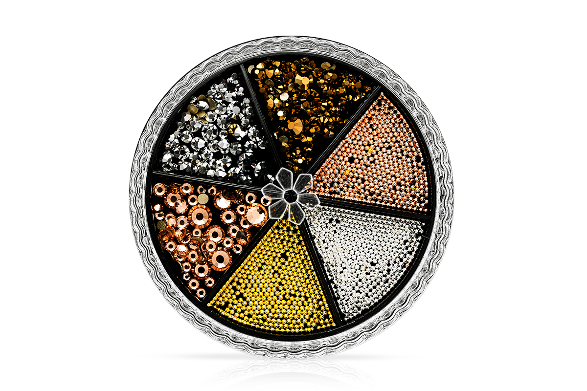 Jolifin LAVENI Strass-Display - royal pearl mix