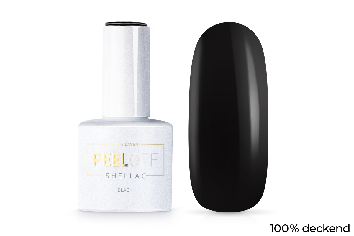 Jolifin LAVENI Shellac PeelOff - black 10ml
