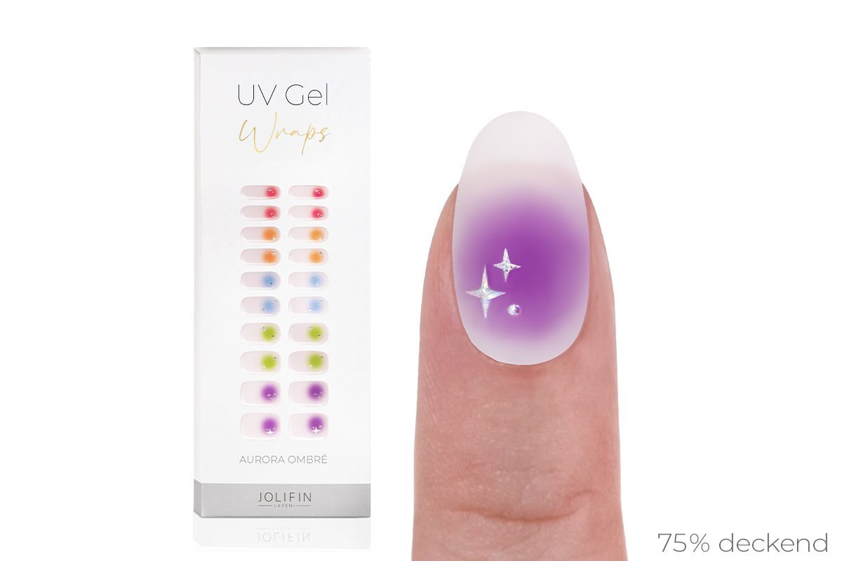 Jolifin LAVENI UV Gel-Wraps - aura ombré