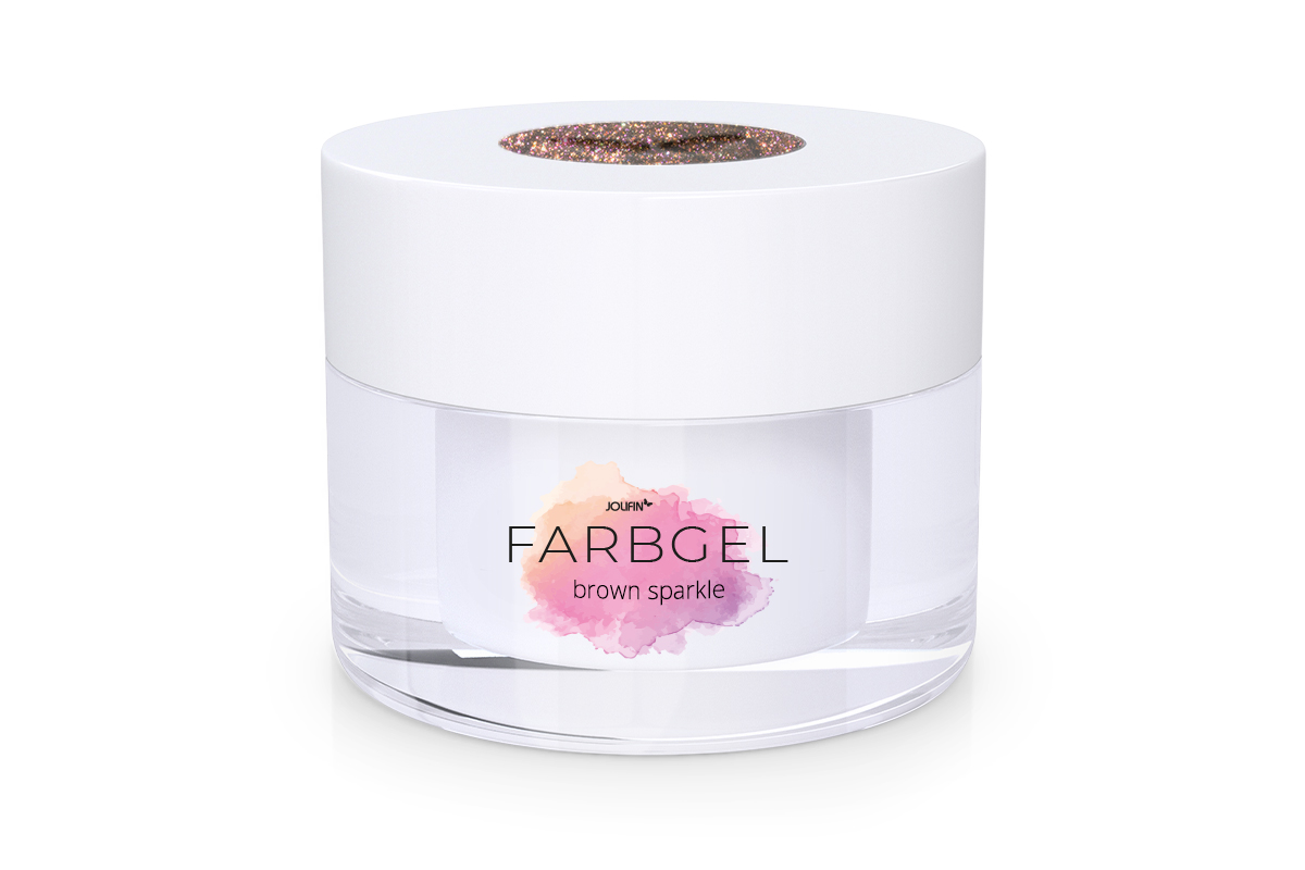 Jolifin Farbgel brown sparkle 5ml