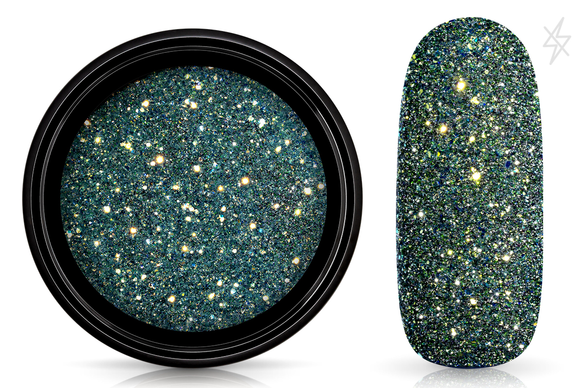 Jolifin LAVENI FlashOn Glitterpuder - golden blue