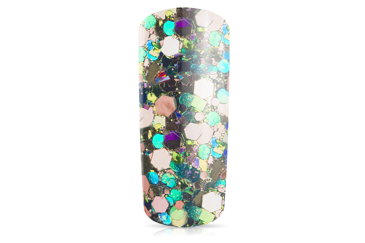 Jolifin Hexagon Glittermix rosy-ocean