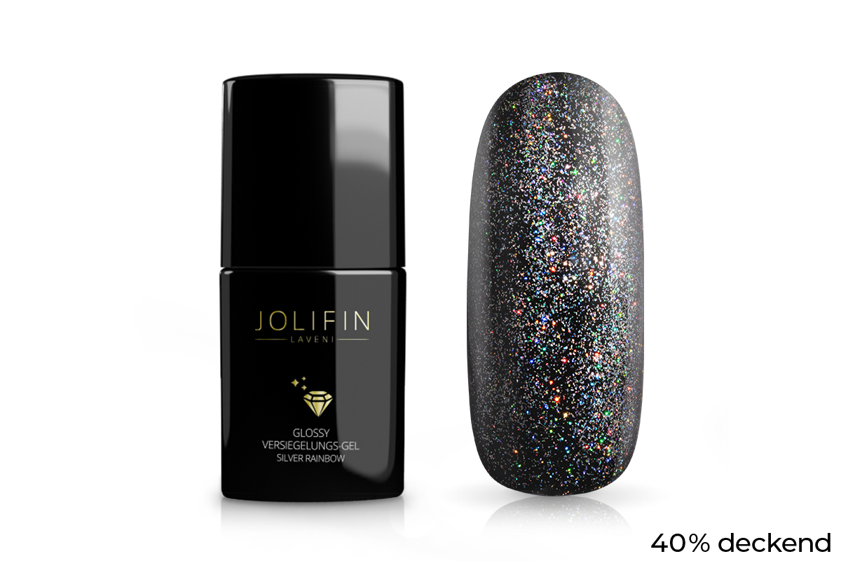 Joliifn LAVENI Glossy Versiegelungs-Gel - silver rainbow 11ml