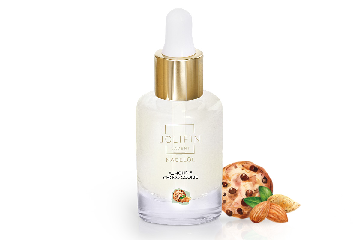 Jolifin LAVENI Nail Oil - Almond & Choco Cookie 10ml