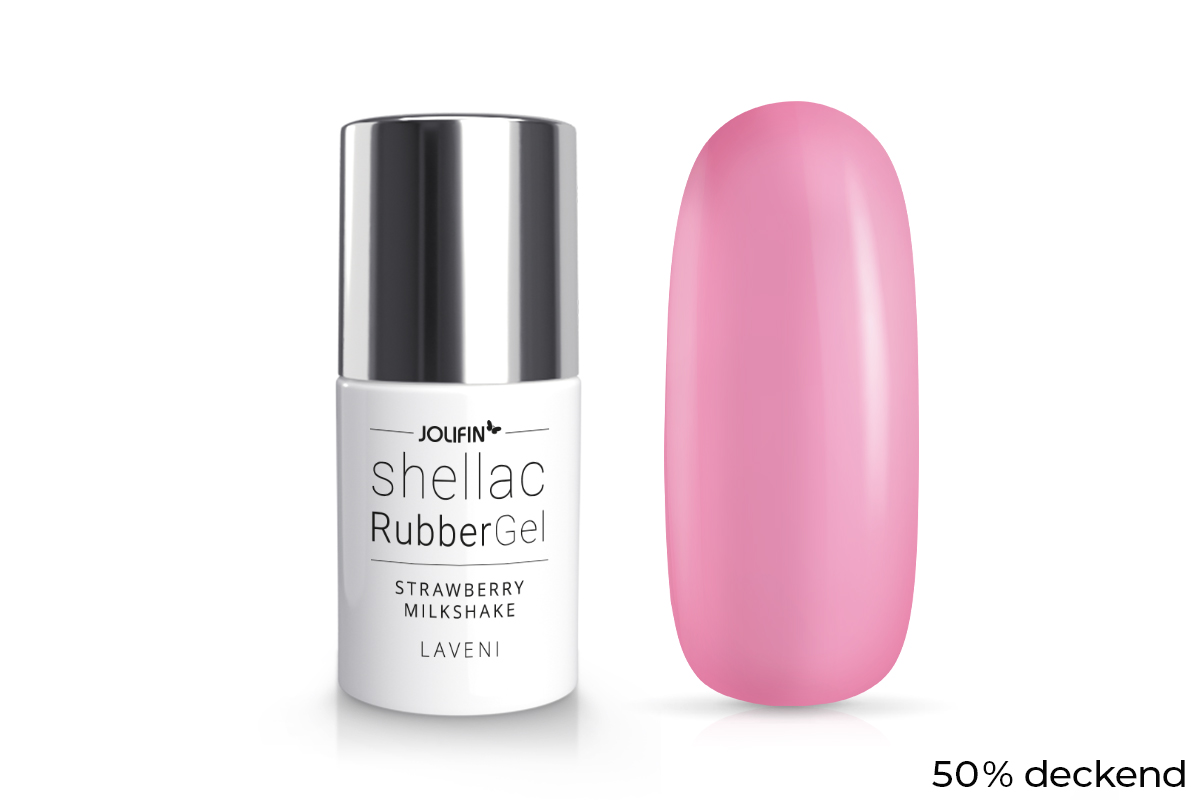 Jolifin LAVENI Shellac RubberGel - strawberry milkshake 10ml