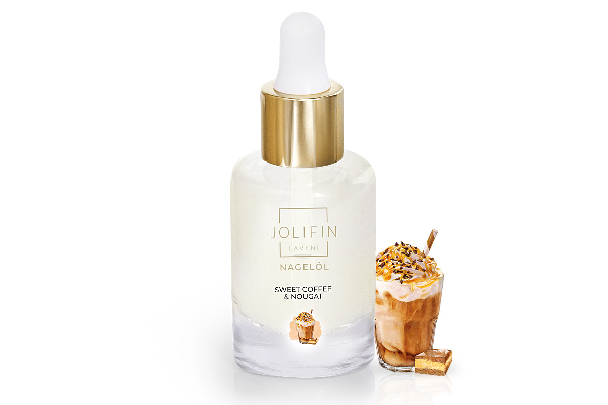 Jolifin LAVENI Nail Oil - Sweet Coffee & Nougat 10ml