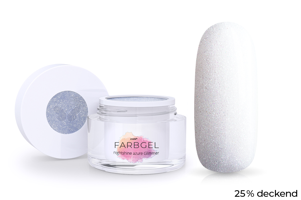 Jolifin Farbgel Nightshine azure Glimmer 5ml