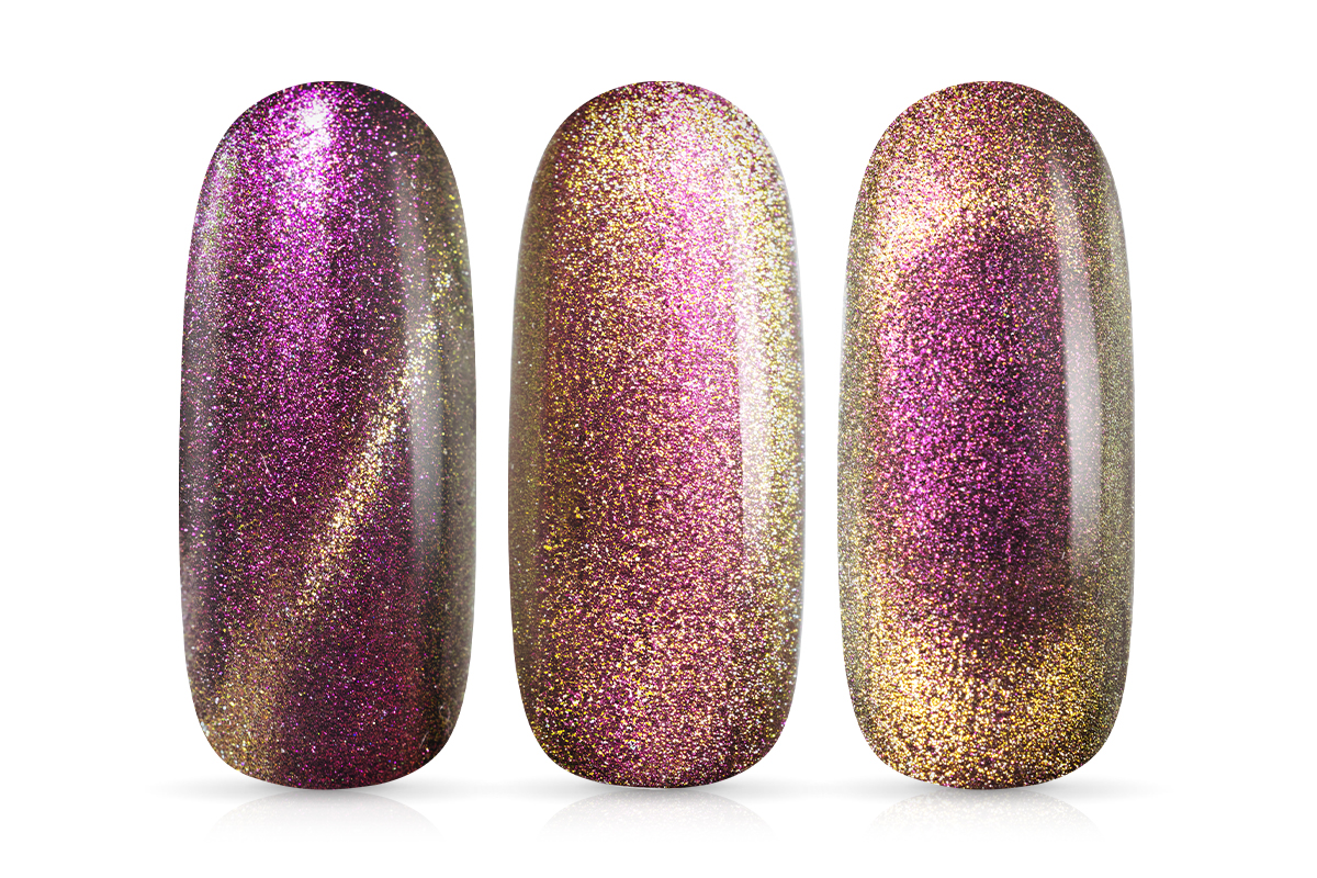Jolifin LAVENI Shellac - Cat-Eye 9D chameleon champagne-magenta 10ml