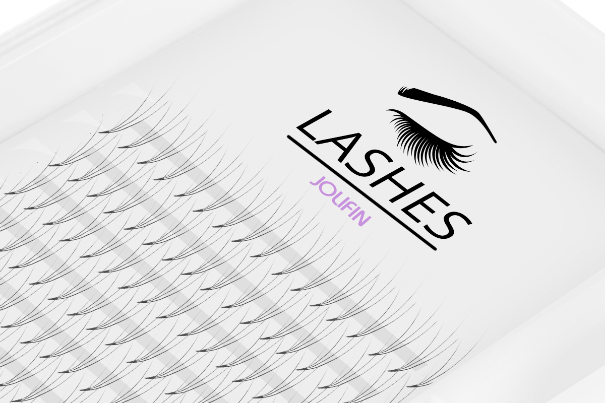 SingleBox 12mm - 3D Eyelash Fan C-Curl 0,07