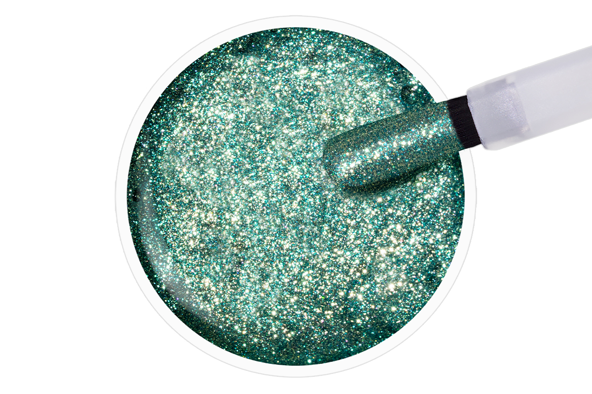 Jolifin LAVENI Shellac - sparkling jade 10ml