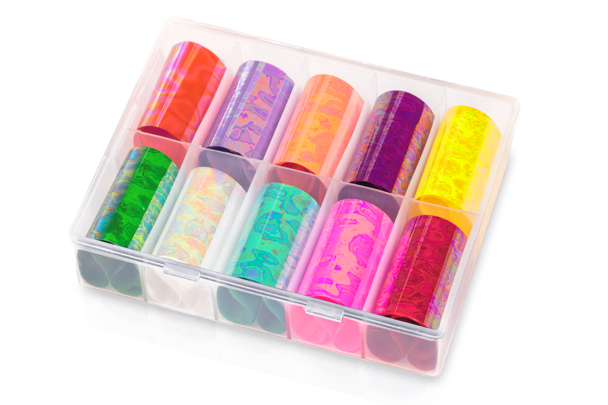 Jolifin Transfer Nail Foils Box - Oily Marble