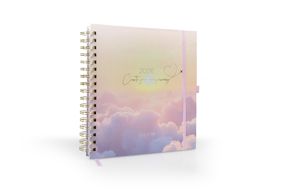 Jolifin diary calendar 2026 - premium Clouds