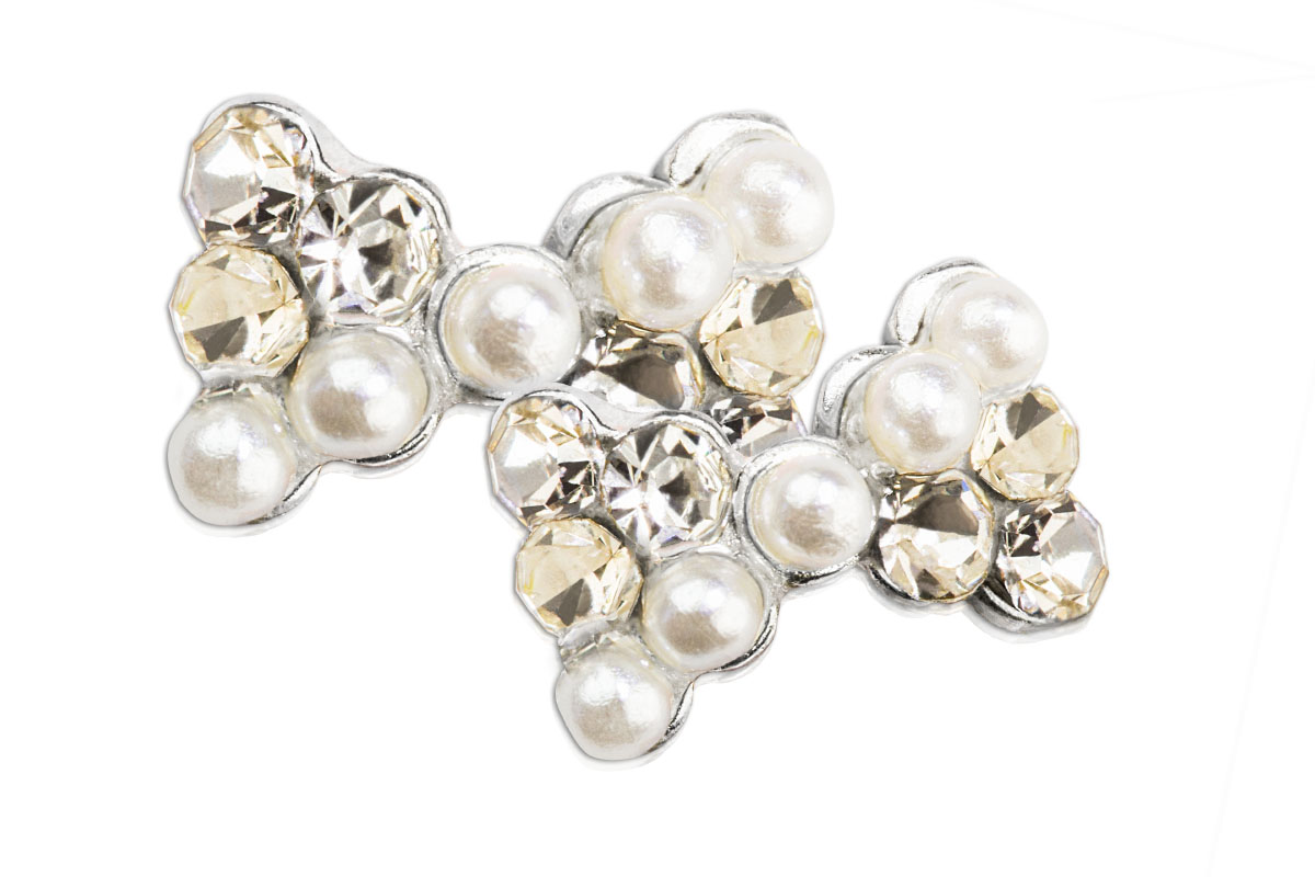 Jolifin Overlay Pearls Bow 