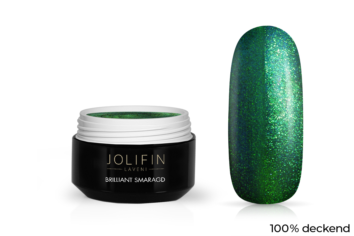 Jolifin LAVENI Farbgel - brillant smaragd 5ml 