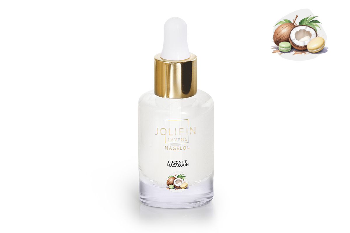 Jolifin LAVENI Nail Oil - coconut macaroon 10ml