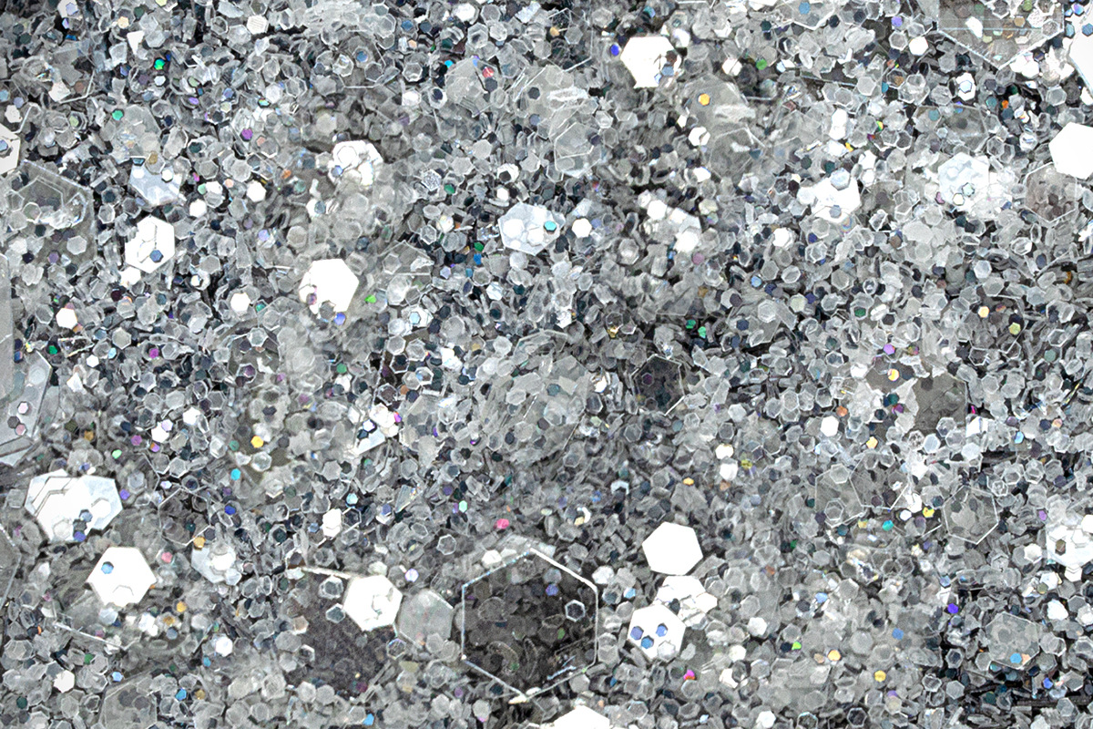 Jolifin LAVENI Crystal Glitter - black hologramm