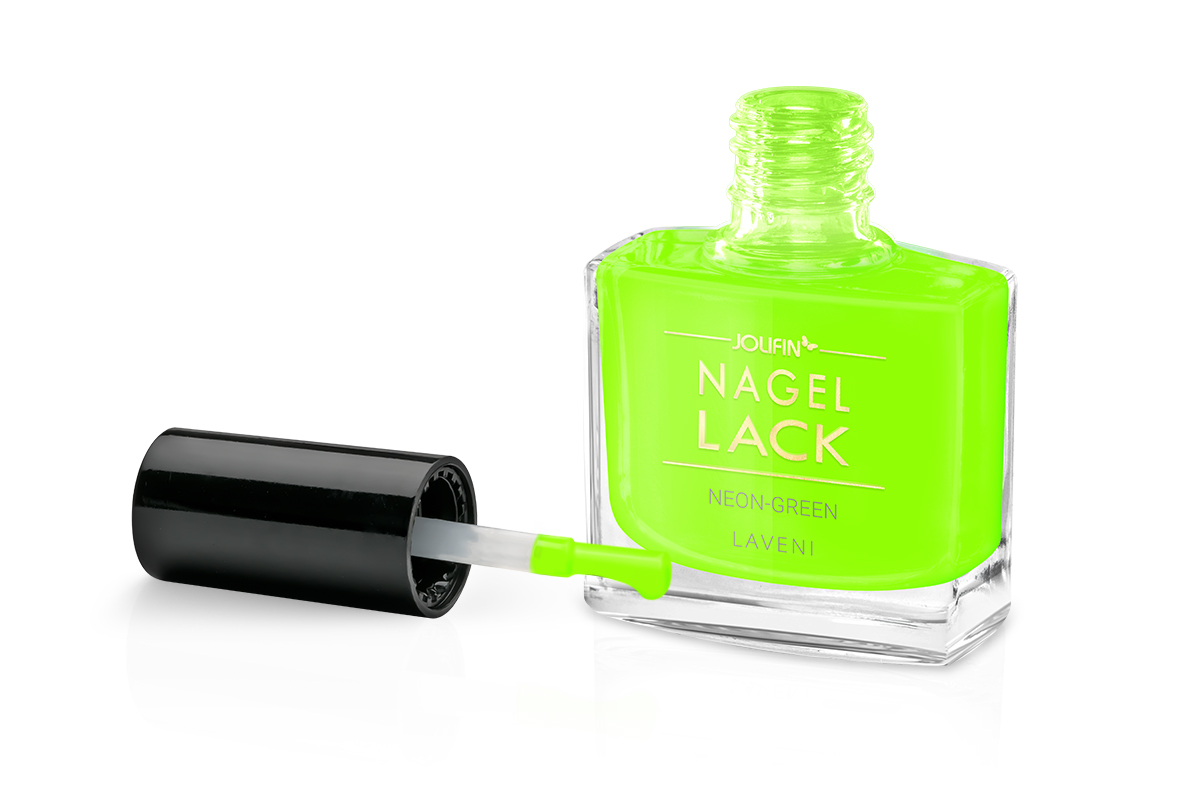 Jolifin LAVENI Nagellack - neon-green 9ml