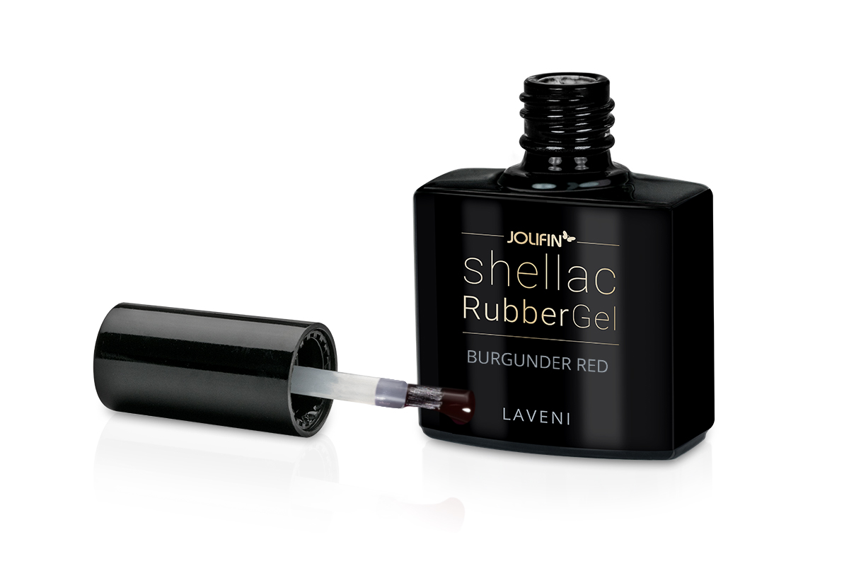 Jolifin LAVENI Shellac - RubberGel burgunder red 10ml